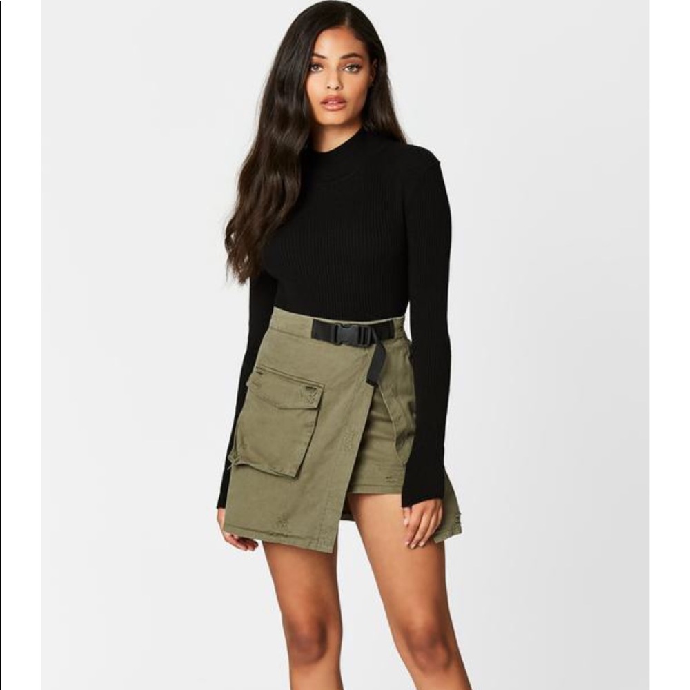 CarMar Denim Asymmetrical Skirt Brand New